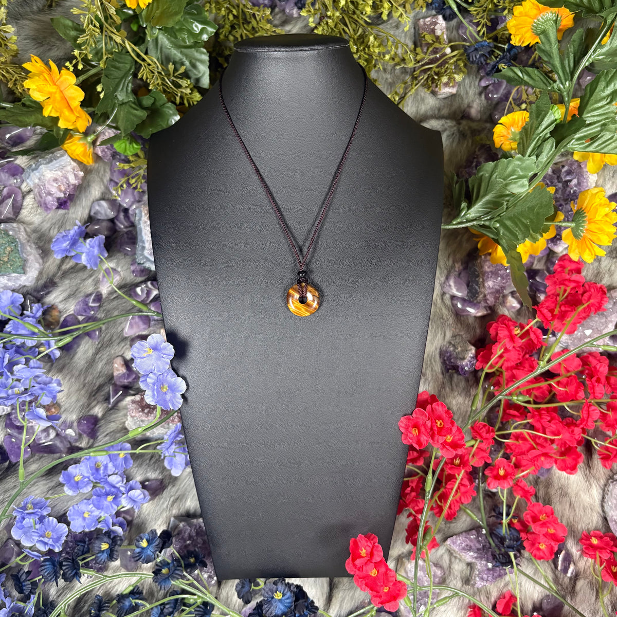 Tiger’s Eye Eternal Circle Necklace