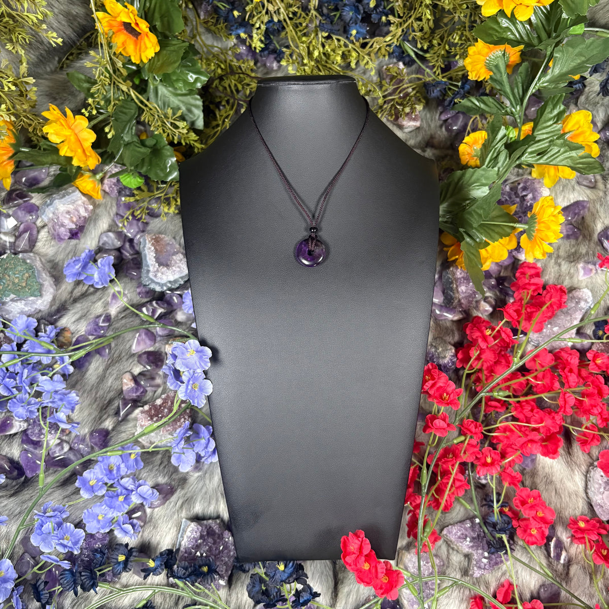 Amethyst Eternal Circle Necklace