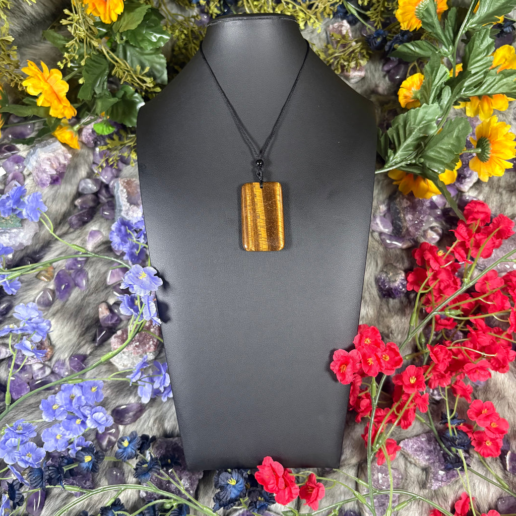 Tiger Eye Sacred Relic Necklace Adjustable Cord