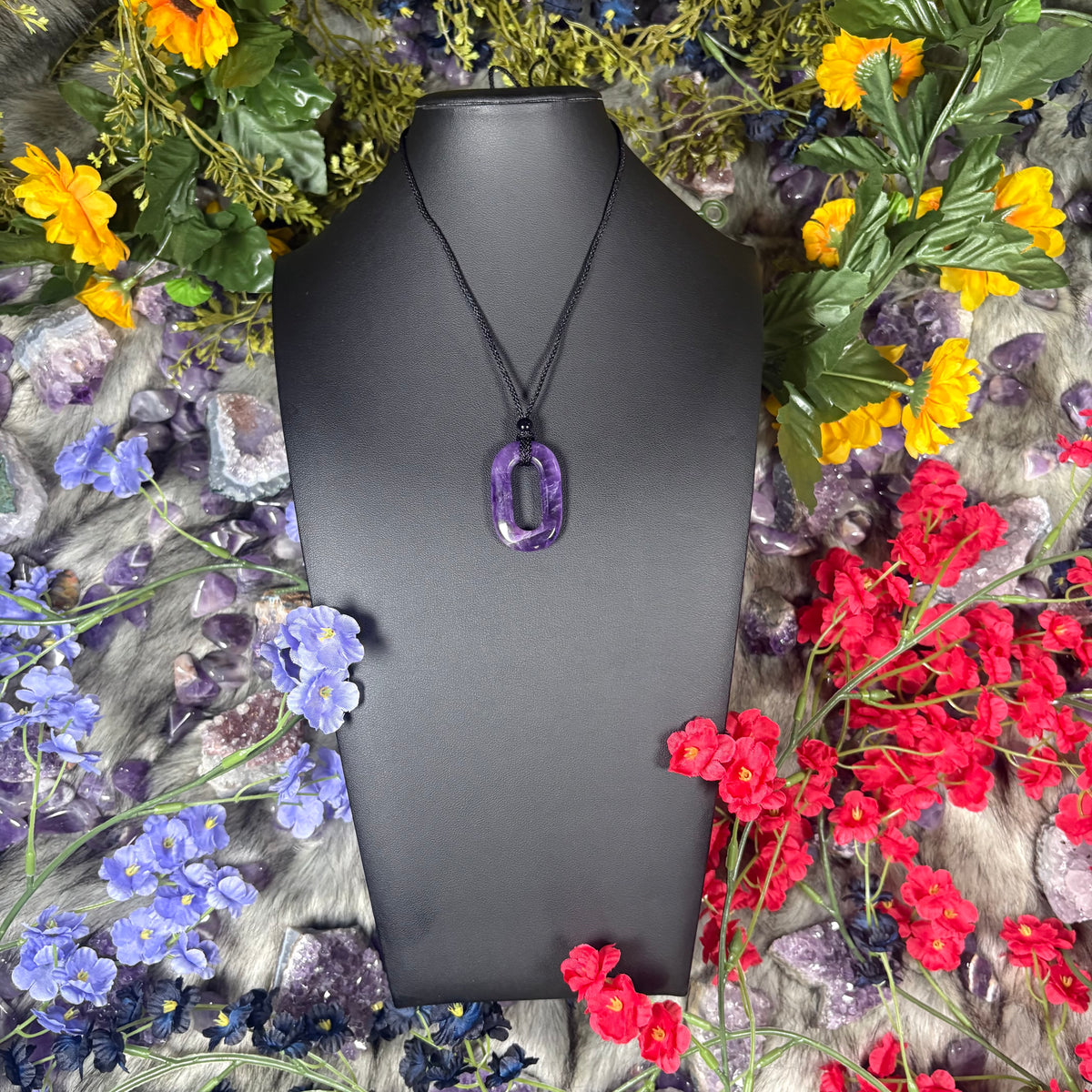Amethyst Portal Of Manifestation Crystal Necklace