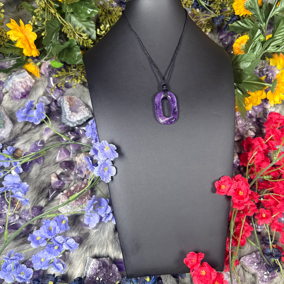 Amethyst Portal Of Manifestation Crystal Necklace