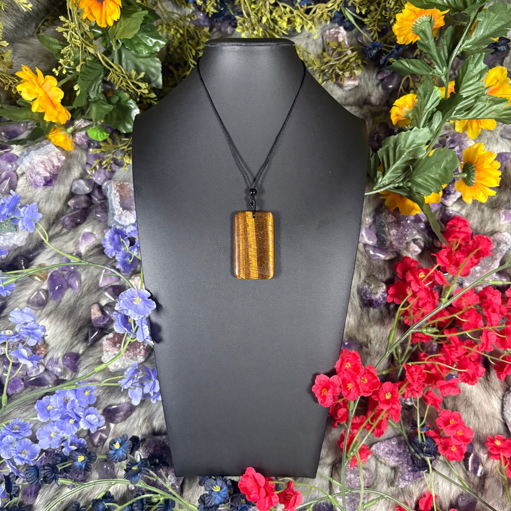 Tiger Eye Sacred Relic Necklace Adjustable Cord