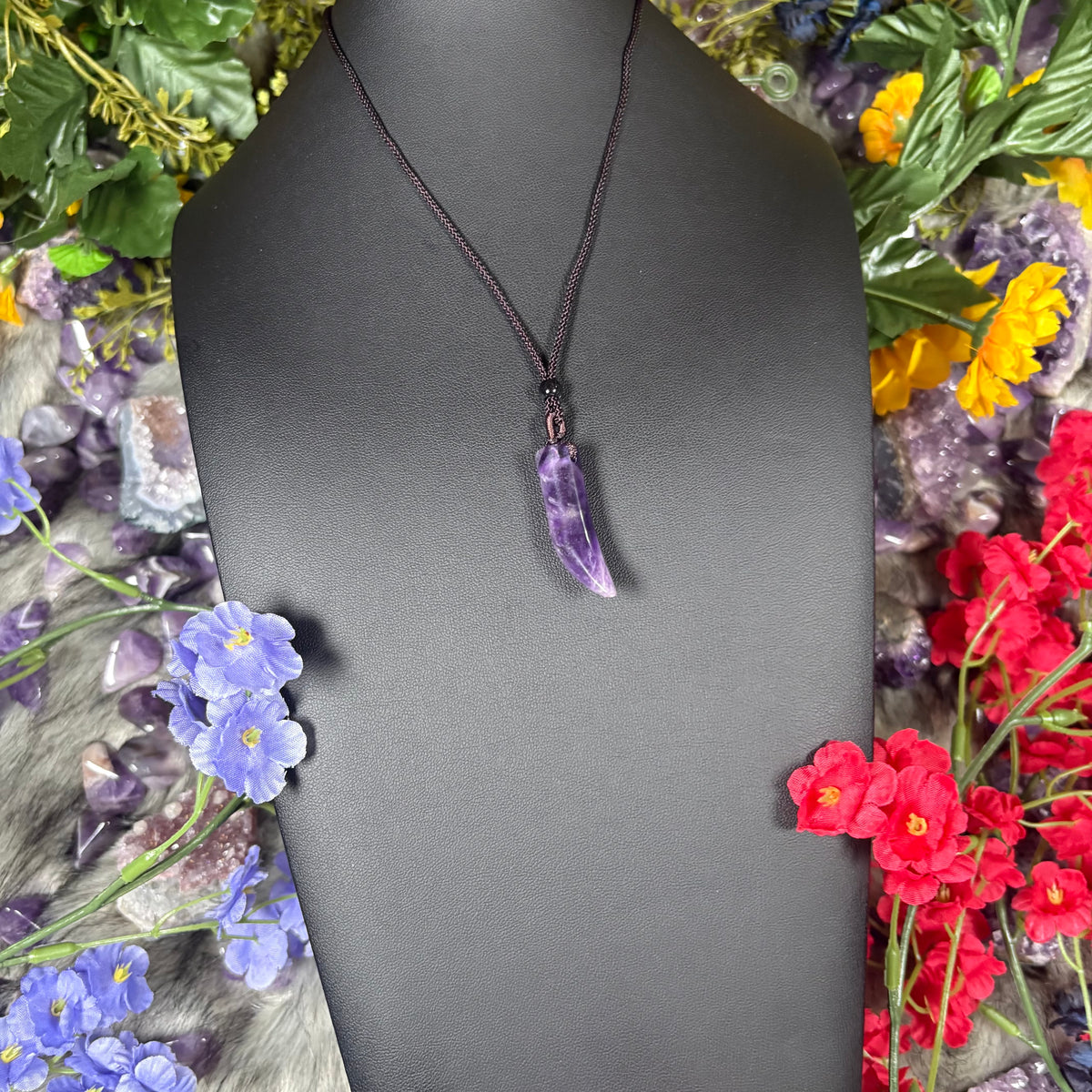 Amethyst Guardian Talisman Necklace