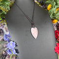 Rose Quartz Heart Talisman Necklace