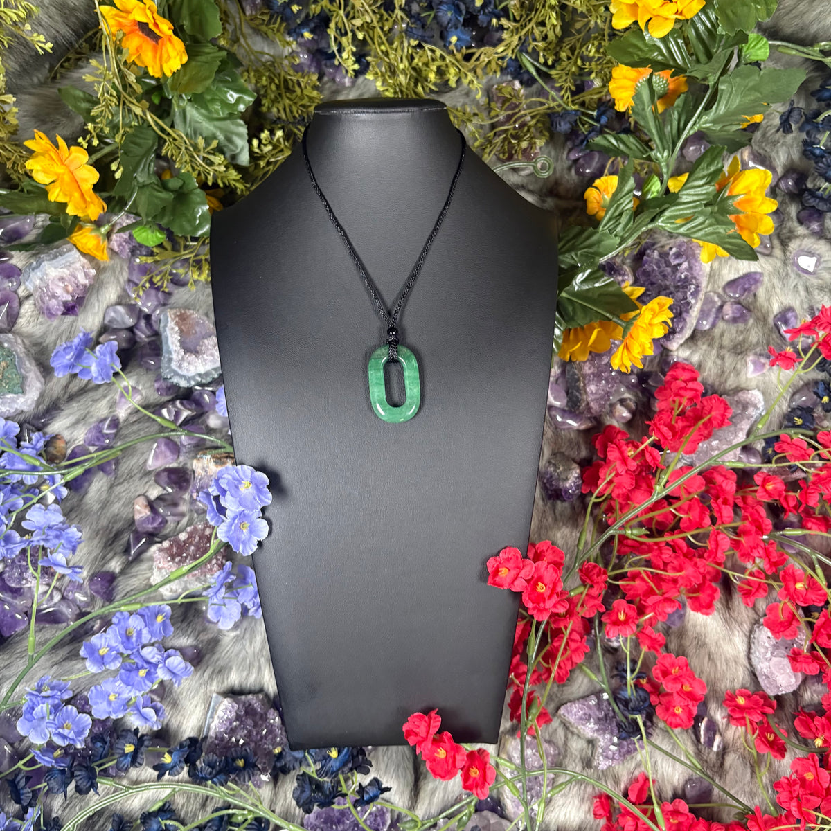 Green Aventurine Portal Of Wealth Crystal Necklace