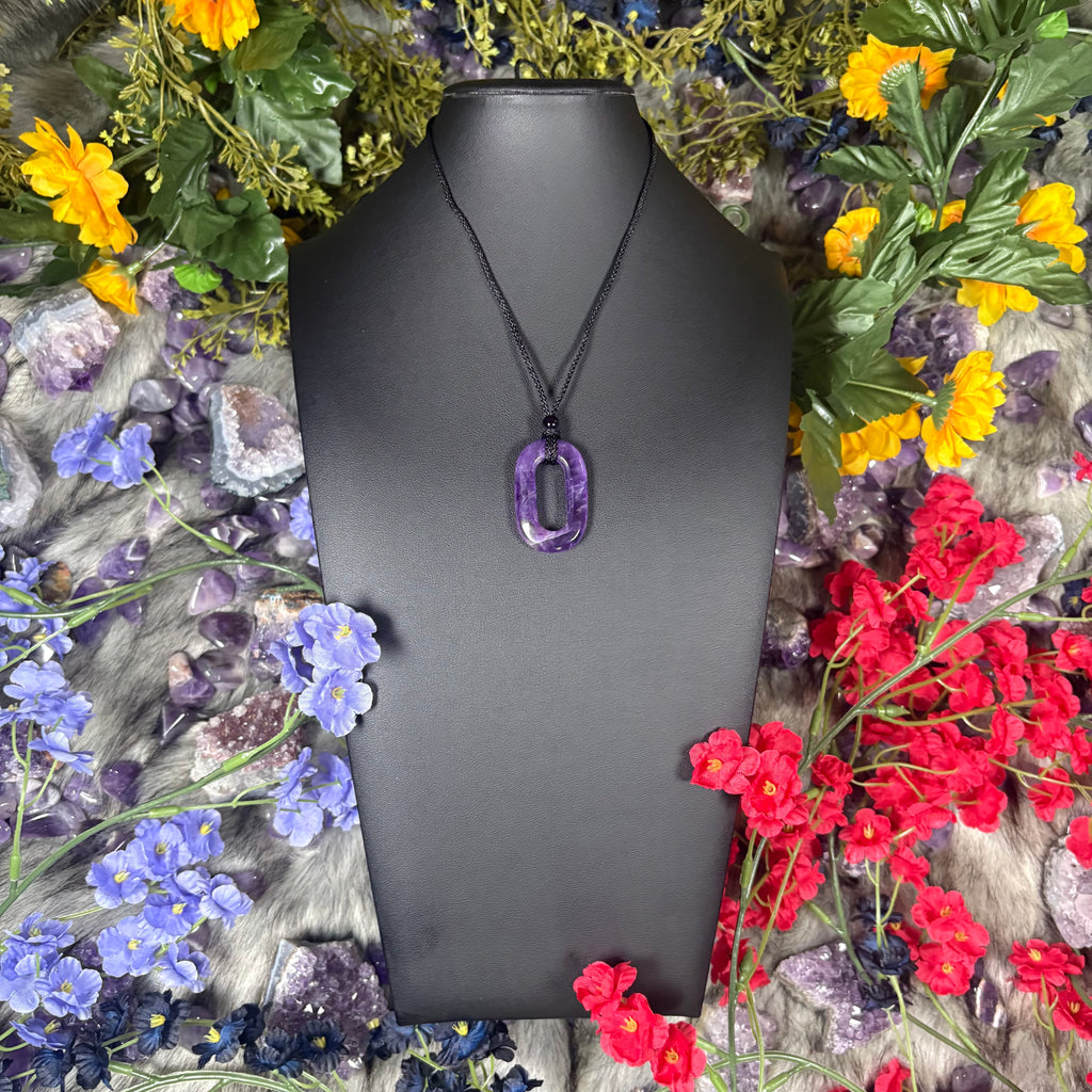 Amethyst Portal Of Manifestation Crystal Necklace