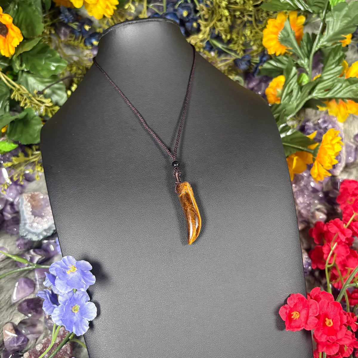 Tiger Eye Guardian Talisman Necklace