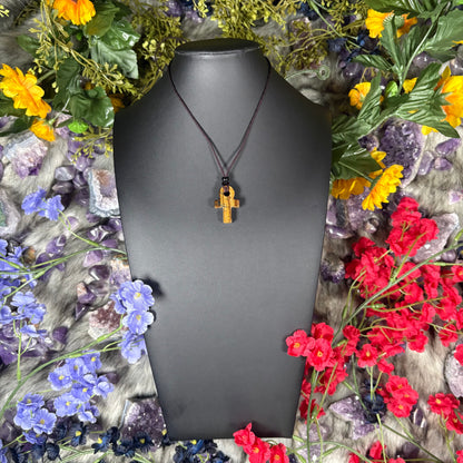Tiger Eye Ankh Soul Journey Necklace