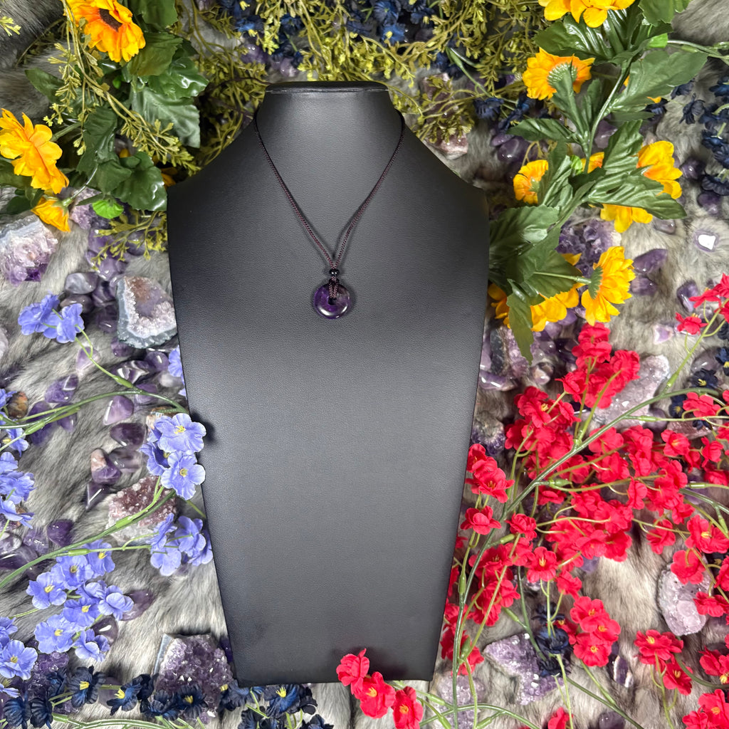 Amethyst Eternal Circle Necklace