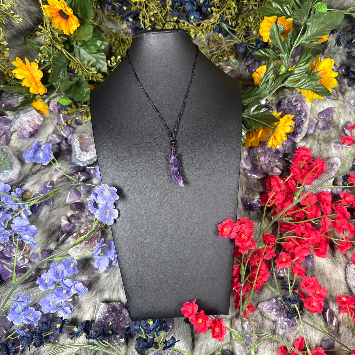 Amethyst Guardian Talisman Necklace