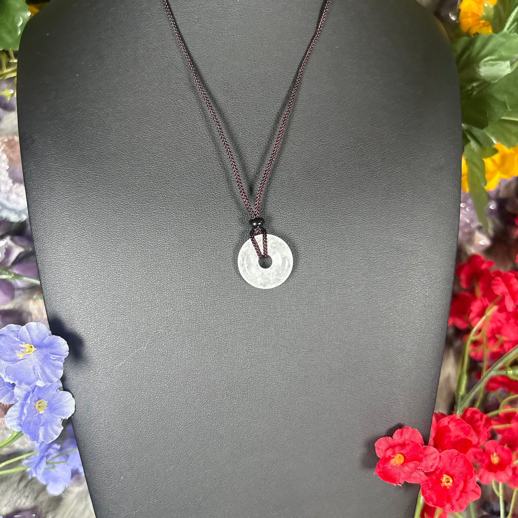 Clear Quartz Eternal Circle Necklace