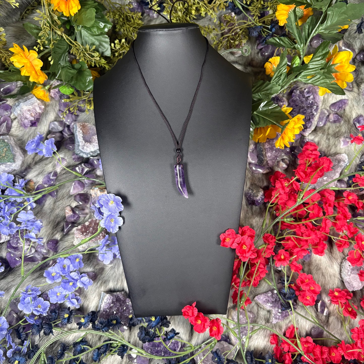 Amethyst Guardian Talisman Necklace