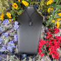 RAW Tourmaline Earthstone Adjustable Cord Necklace
