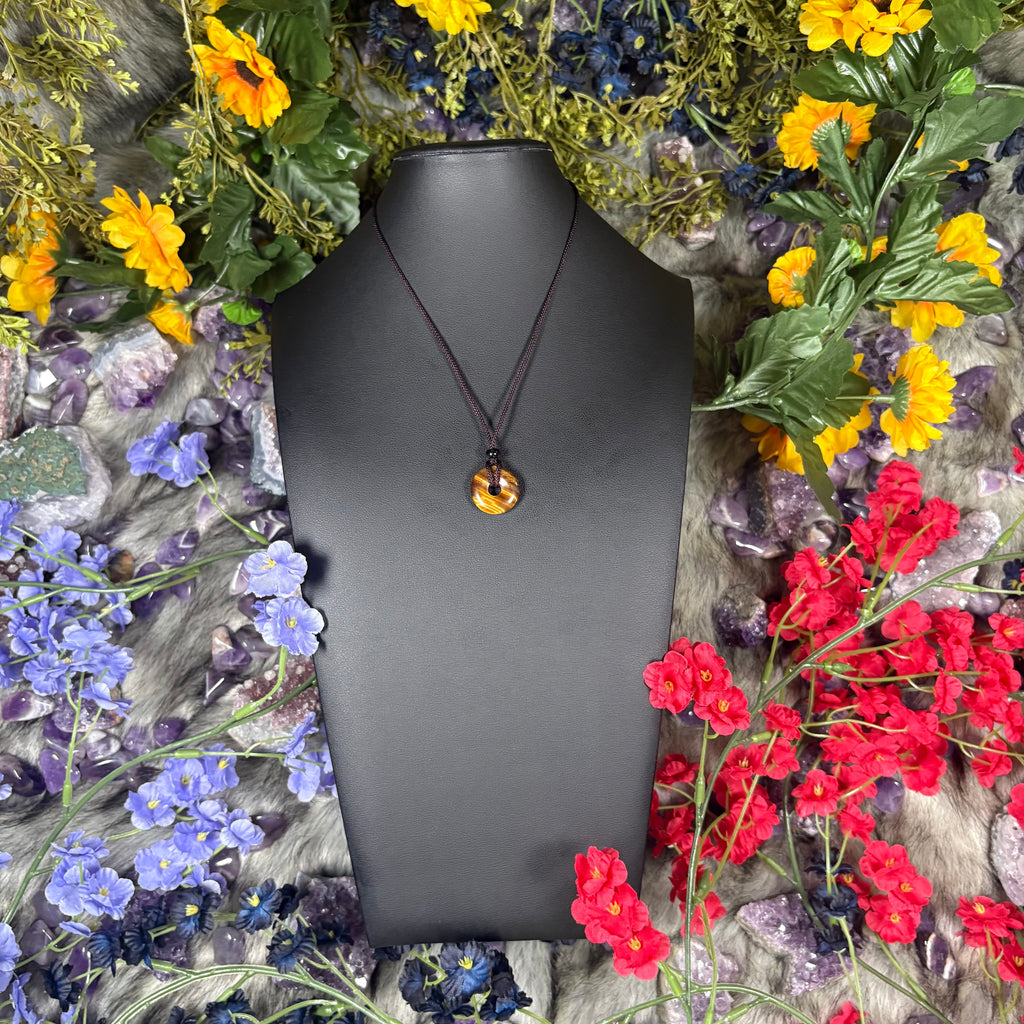Tiger’s Eye Eternal Circle Necklace