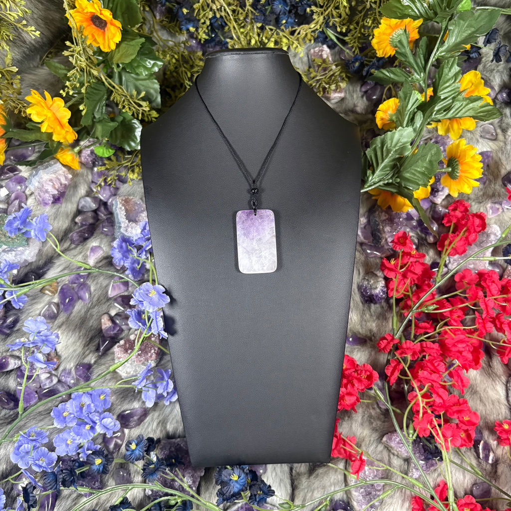 Amethyst Sacred Relic Necklace Adjustable Cord