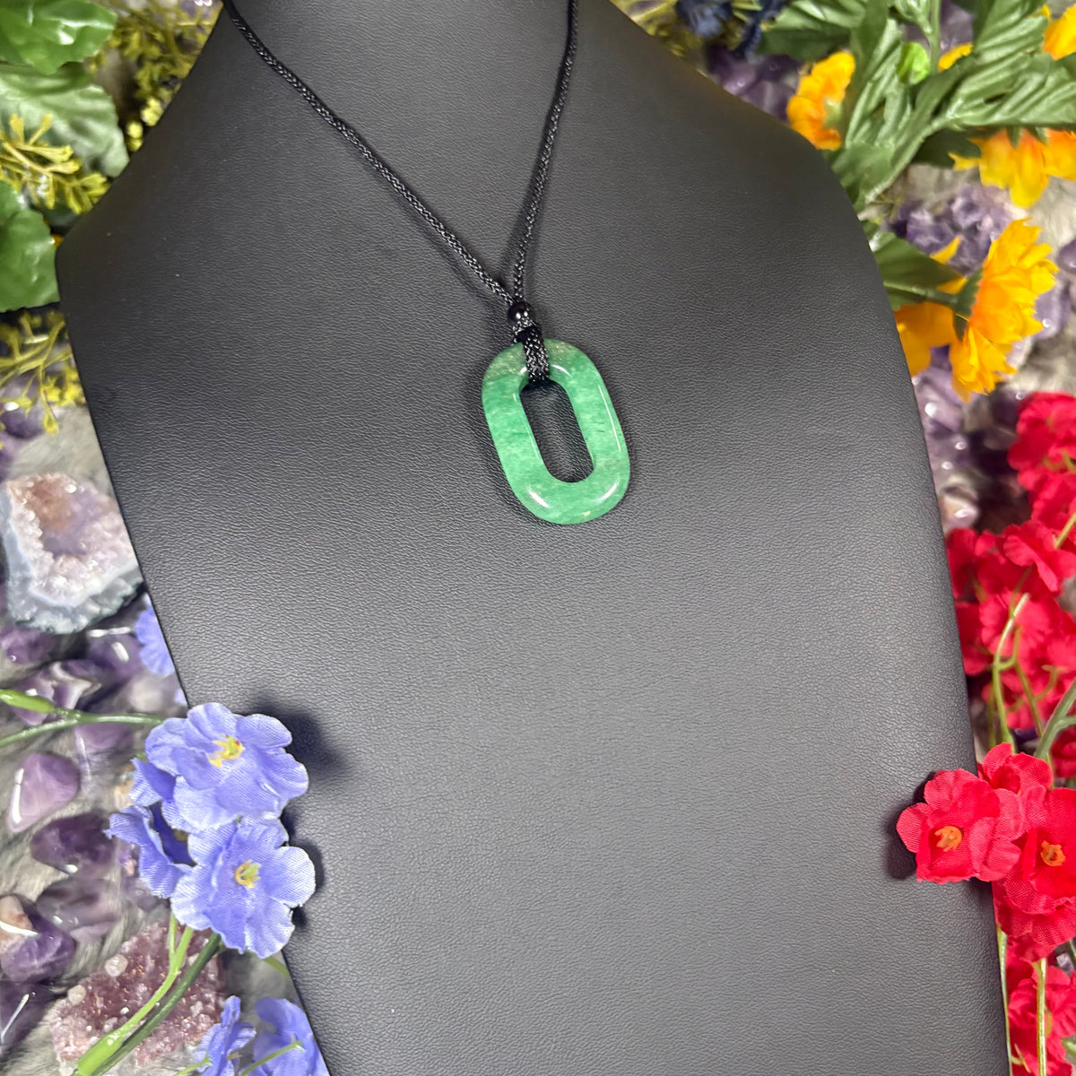 Green Aventurine Portal Of Wealth Crystal Necklace