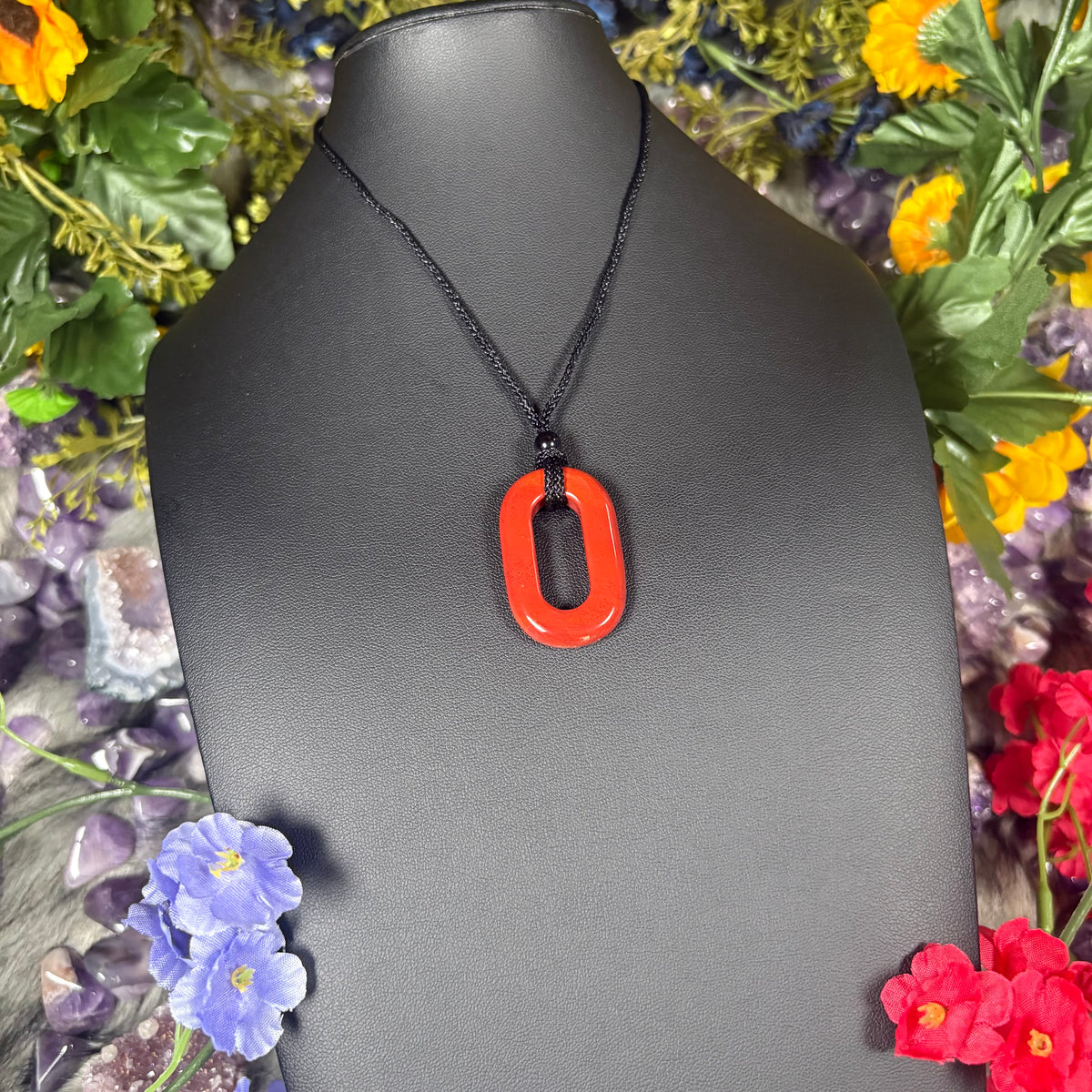 Red Jasper Portal Of Manifestation Crystal Necklace
