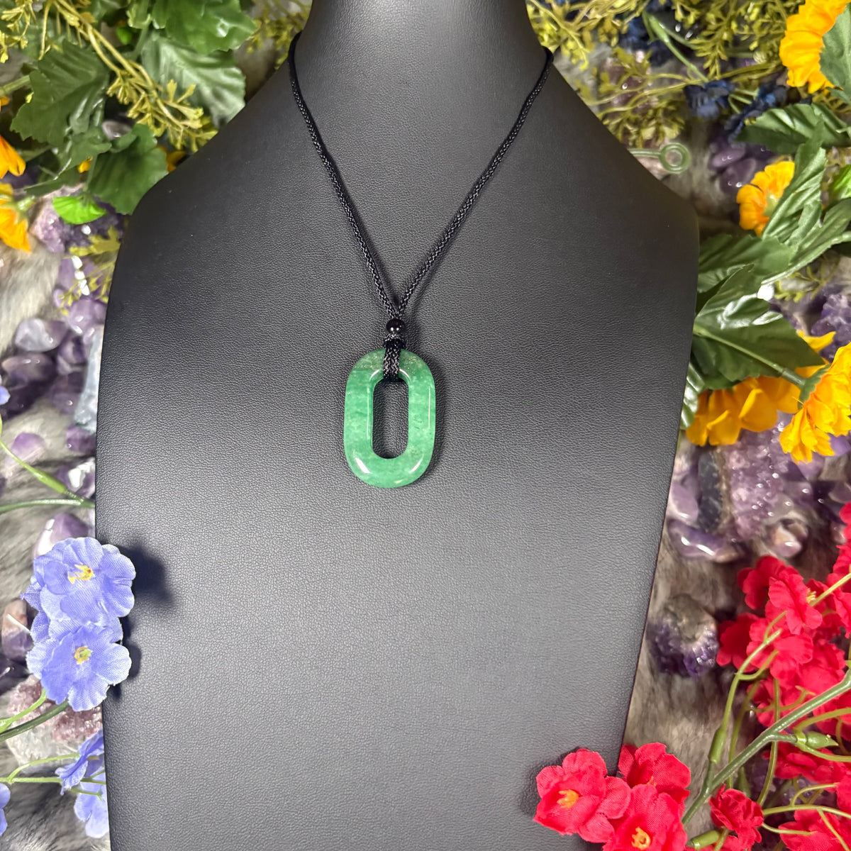 Green Aventurine Portal Of Wealth Crystal Necklace