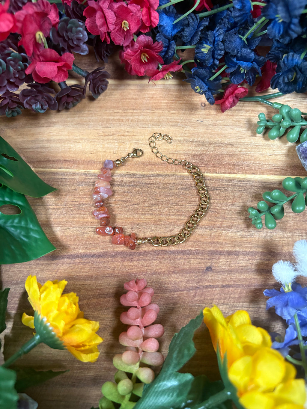 Carnelian Golden Aura Luxury Bracelet