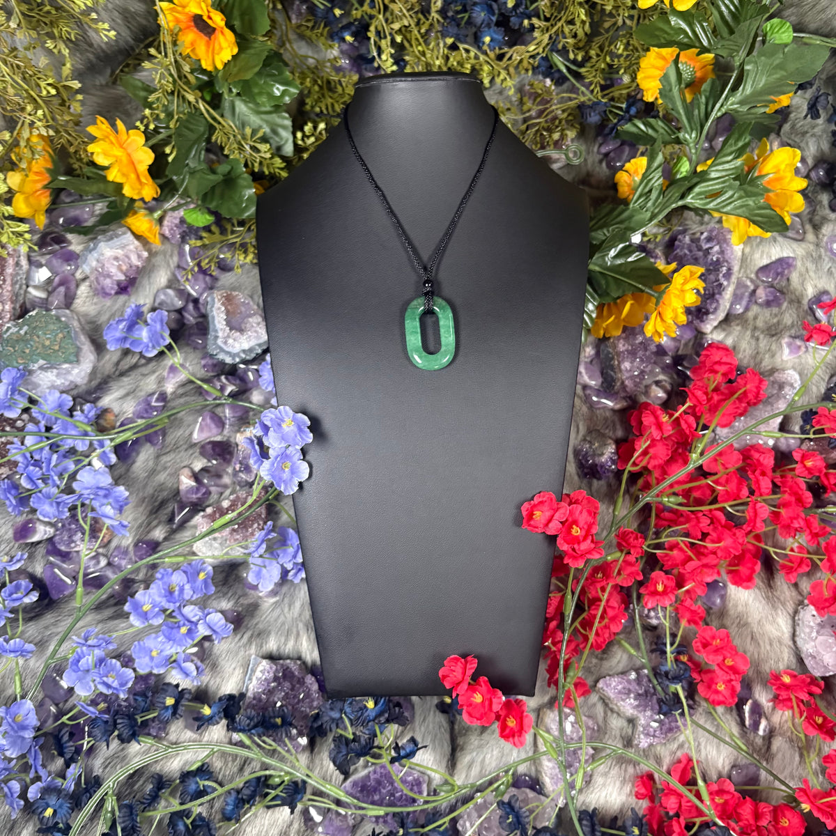 Green Aventurine Portal Of Wealth Crystal Necklace