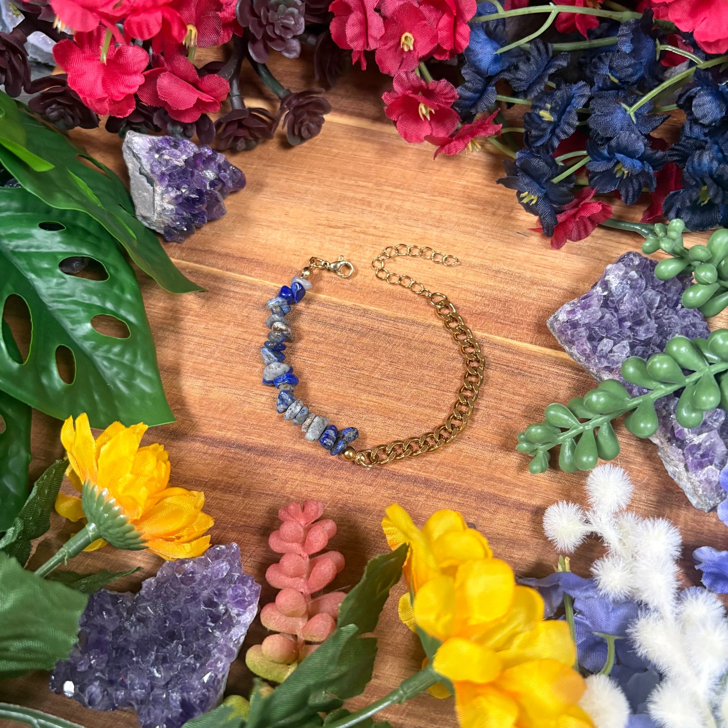 Lapis Lazuli Golden Aura Luxury Bracelet