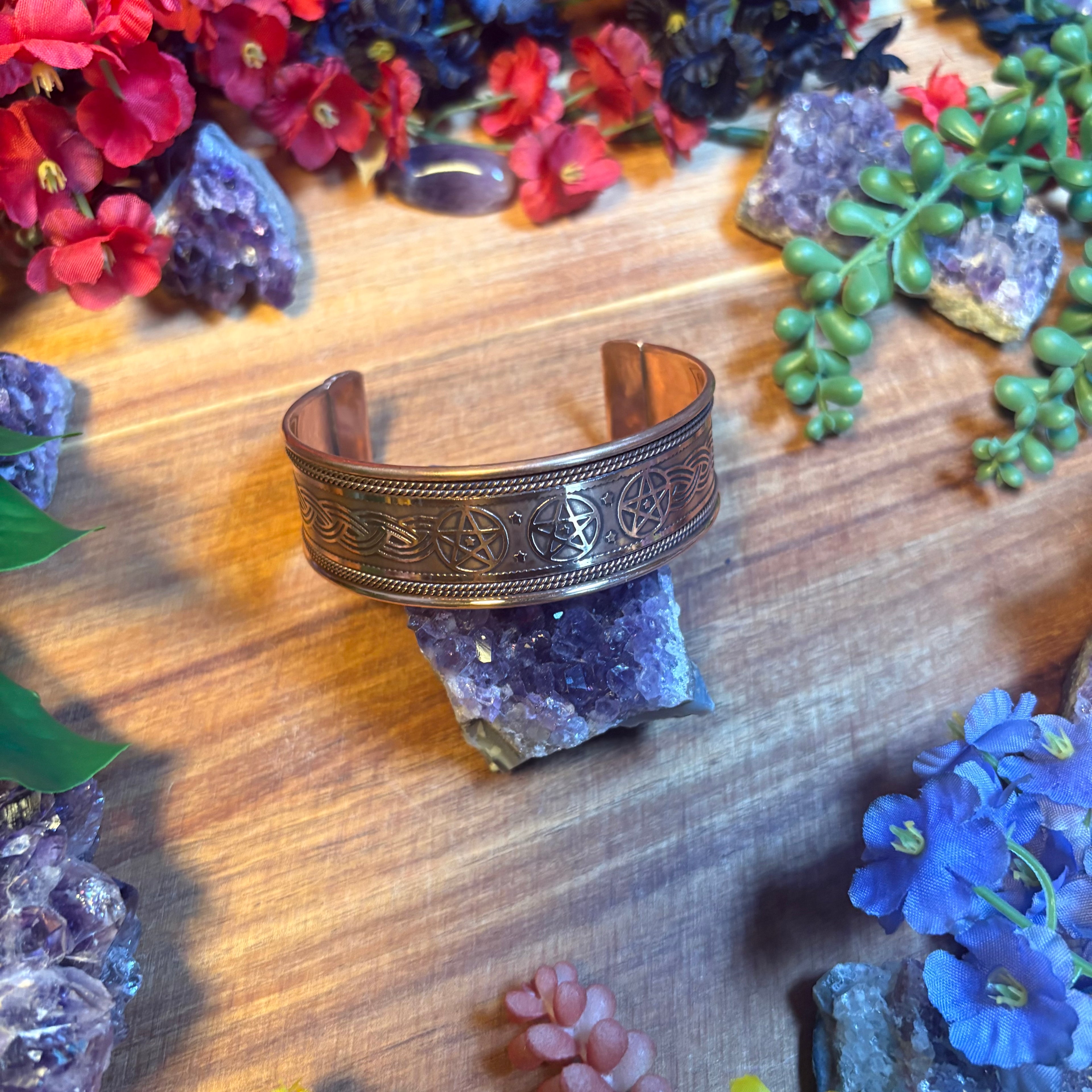 Copper Pentacle Bangle