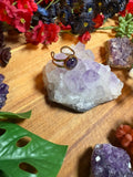 Amethyst SoulFire Gold Stainless Steel Ring