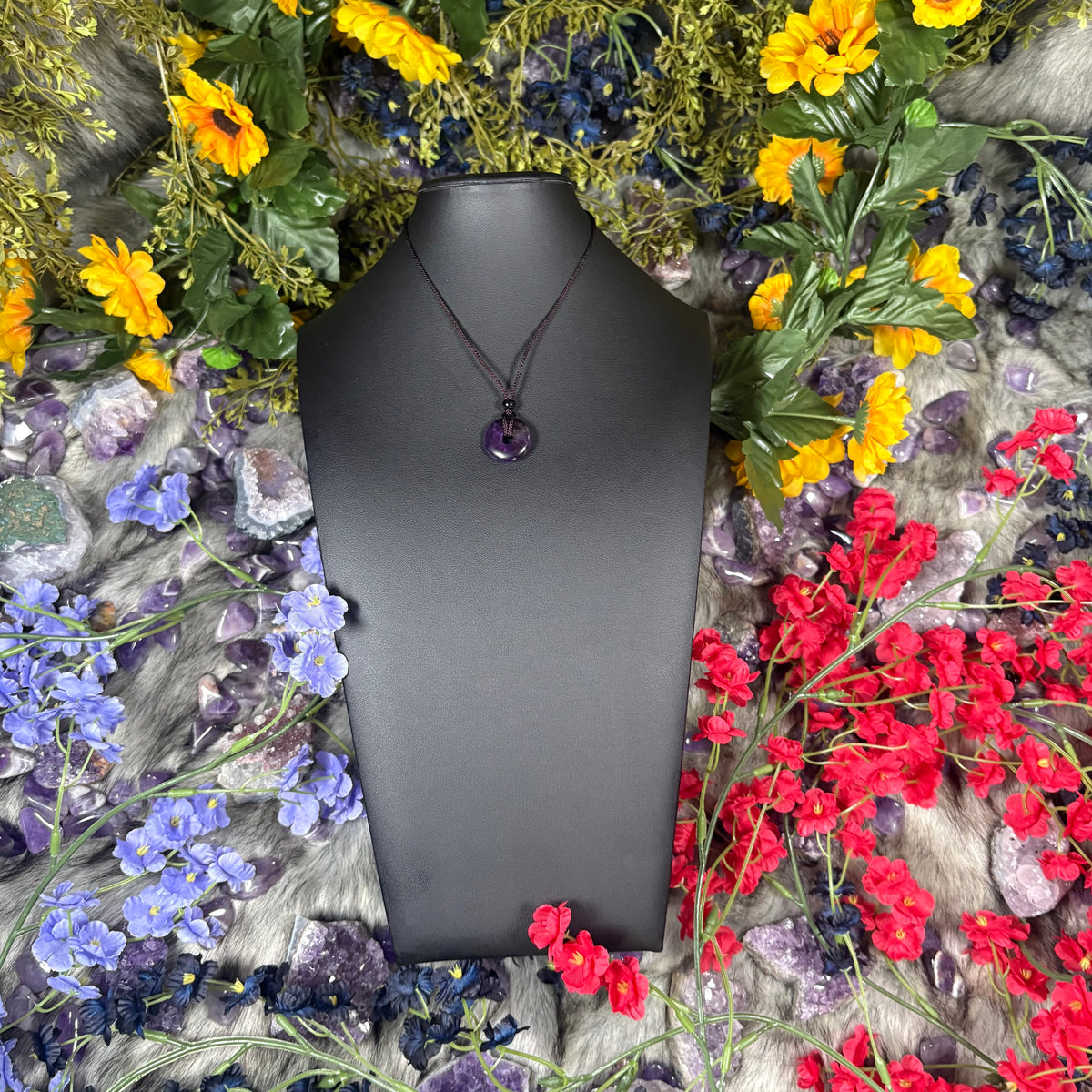 Amethyst Eternal Circle Necklace