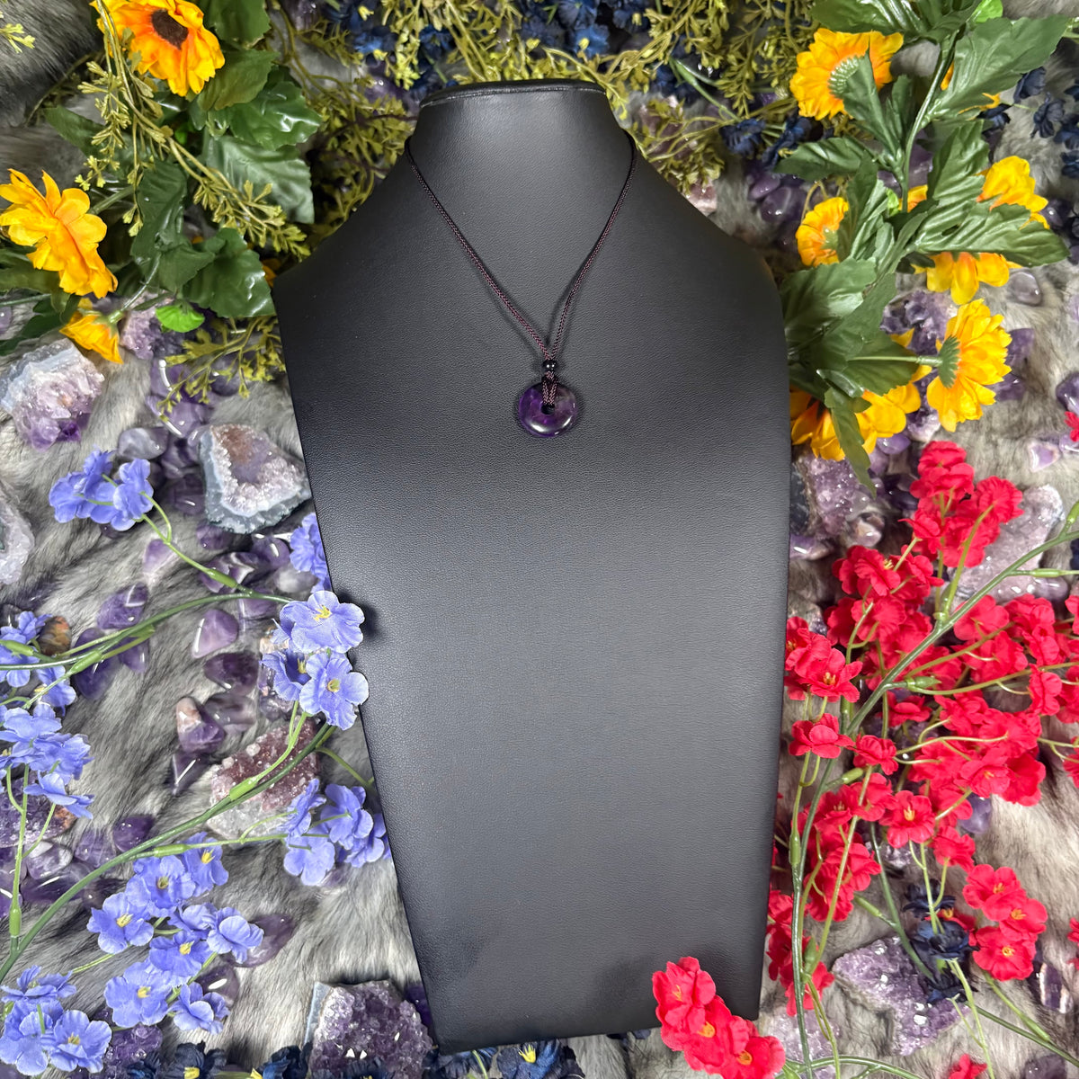 Amethyst Eternal Circle Necklace