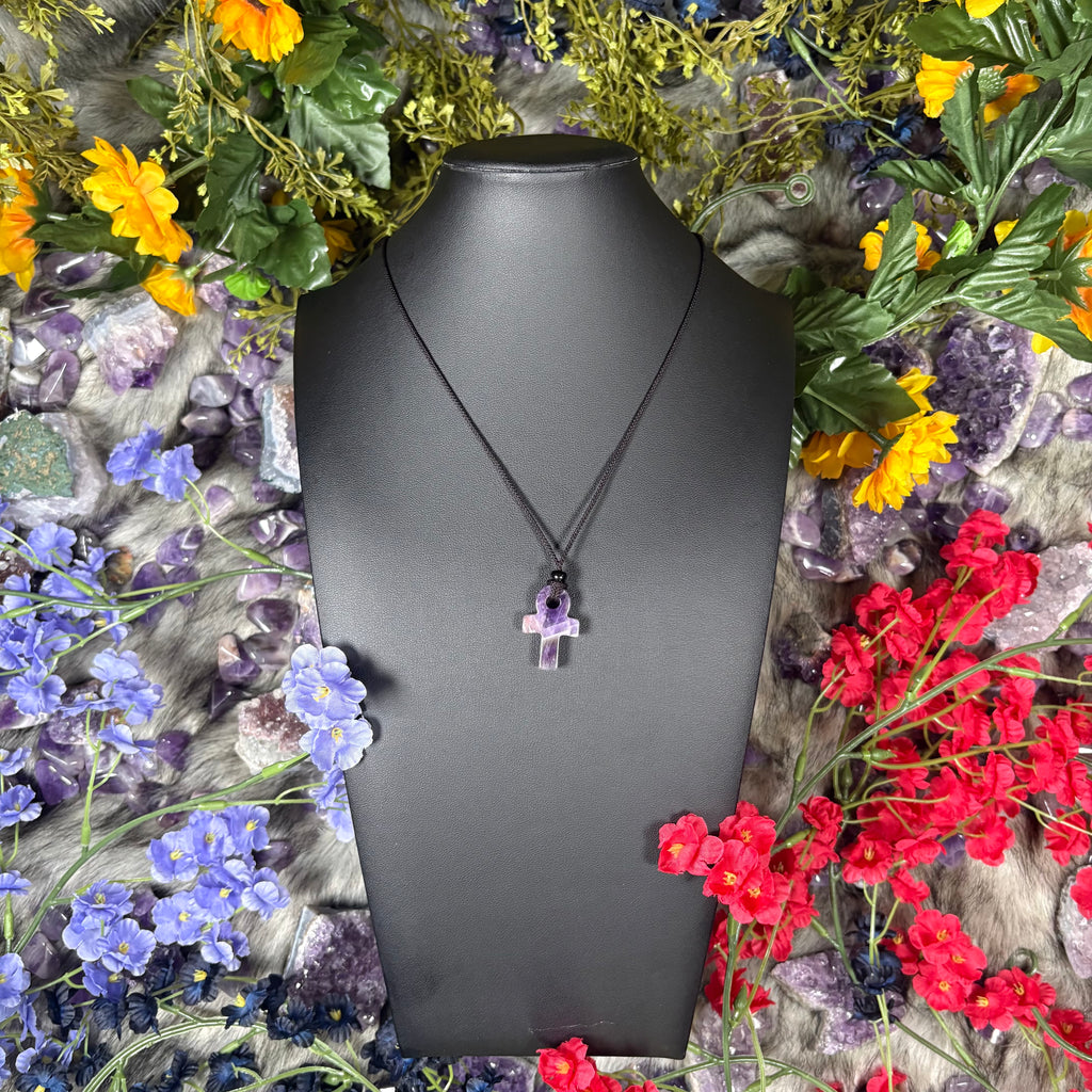 Amethyst Soul Ankh Journey Necklace