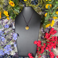 Yellow Jade Eternal Circle Necklace