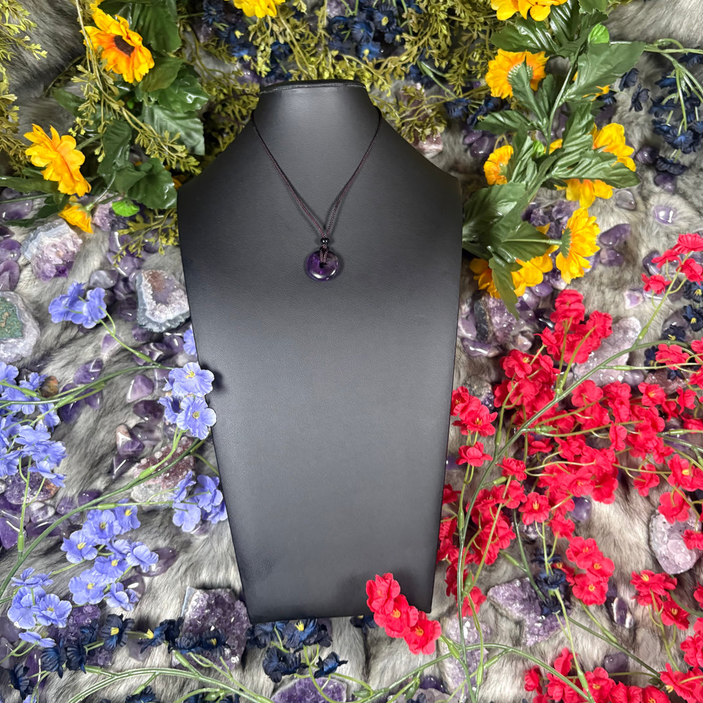 Amethyst Eternal Circle Necklace
