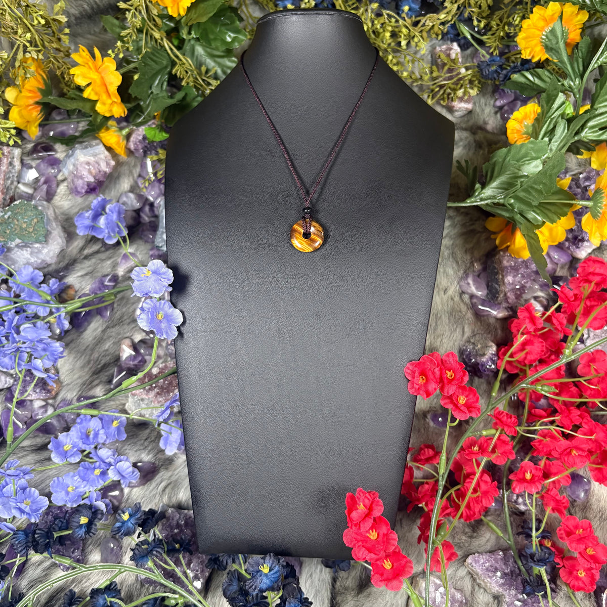 Tiger’s Eye Eternal Circle Necklace