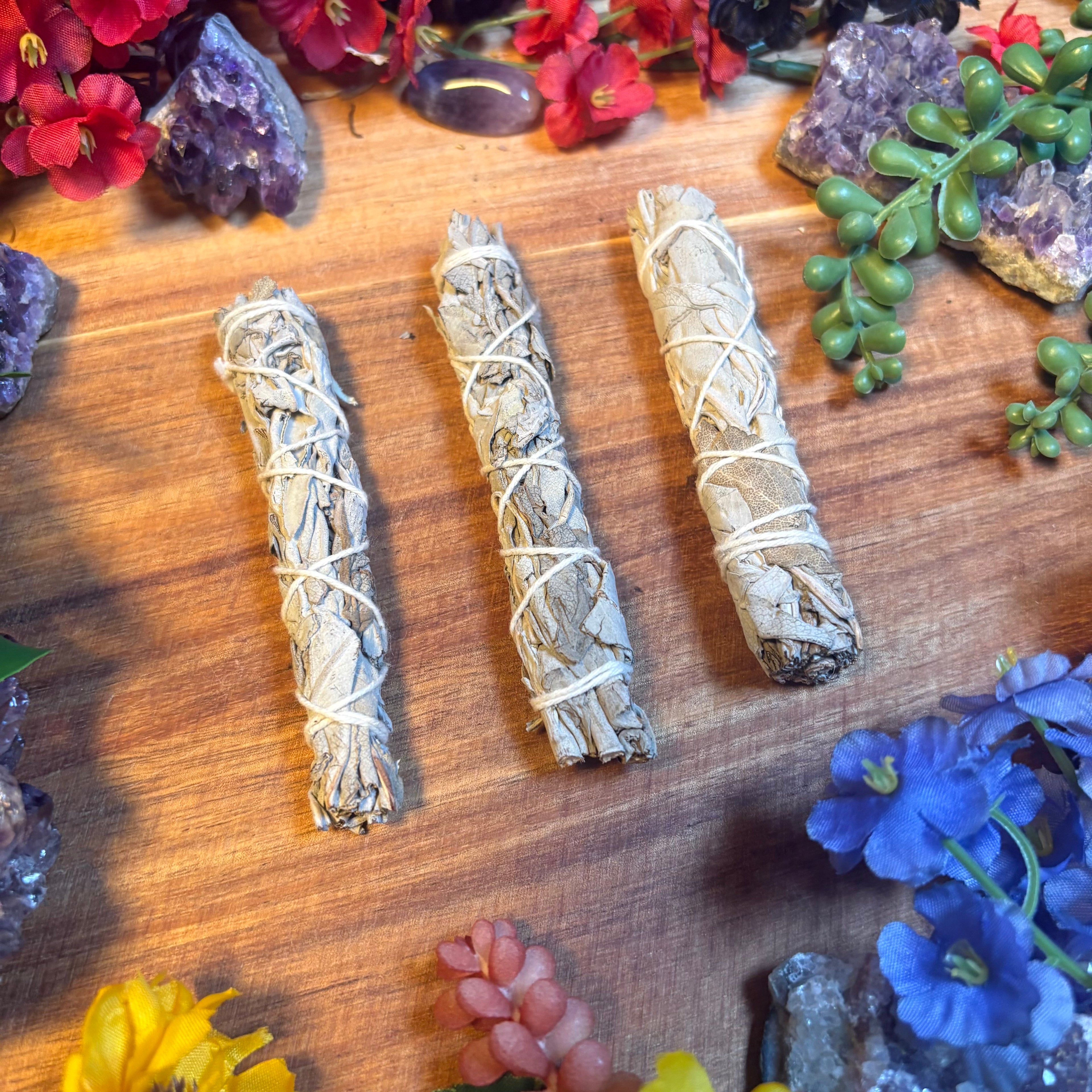 Small White Sage Smudge Stick x1