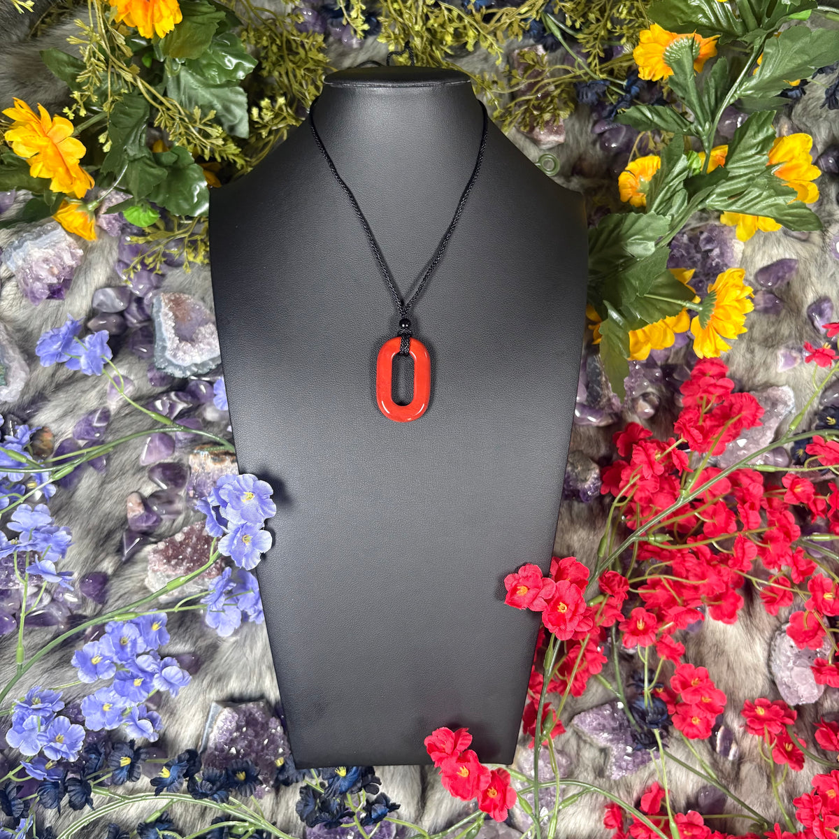 Red Jasper Portal Of Manifestation Crystal Necklace