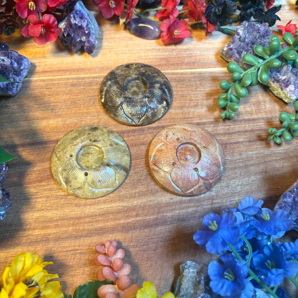 Steatite Sacred Flame Incense Holder