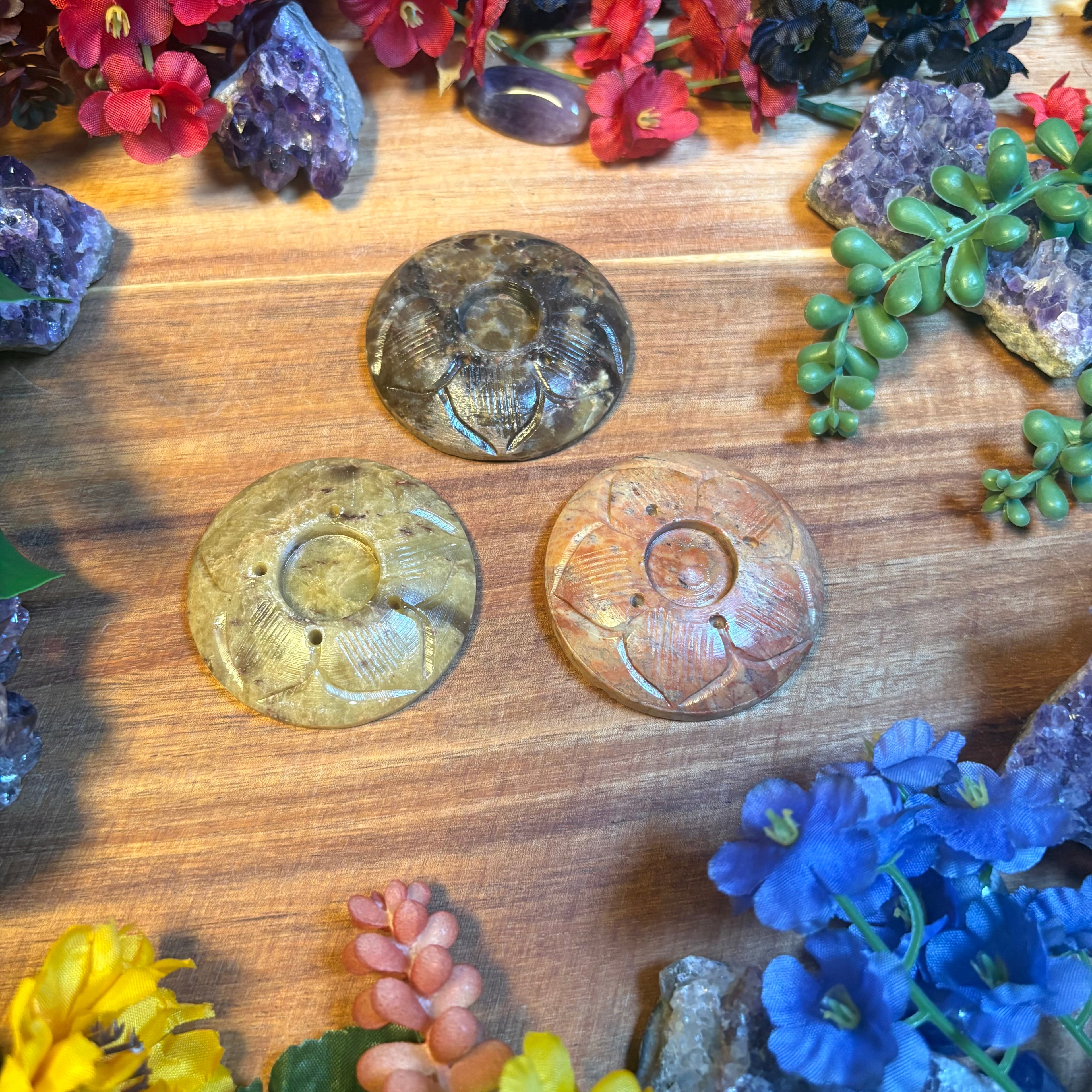 Steatite Sacred Flame Incense Holder