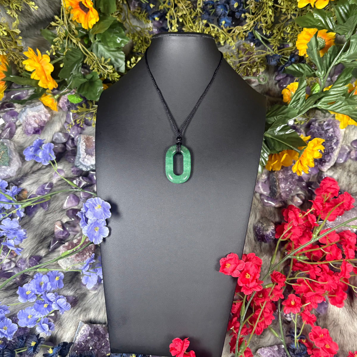 Green Aventurine Portal Of Wealth Crystal Necklace