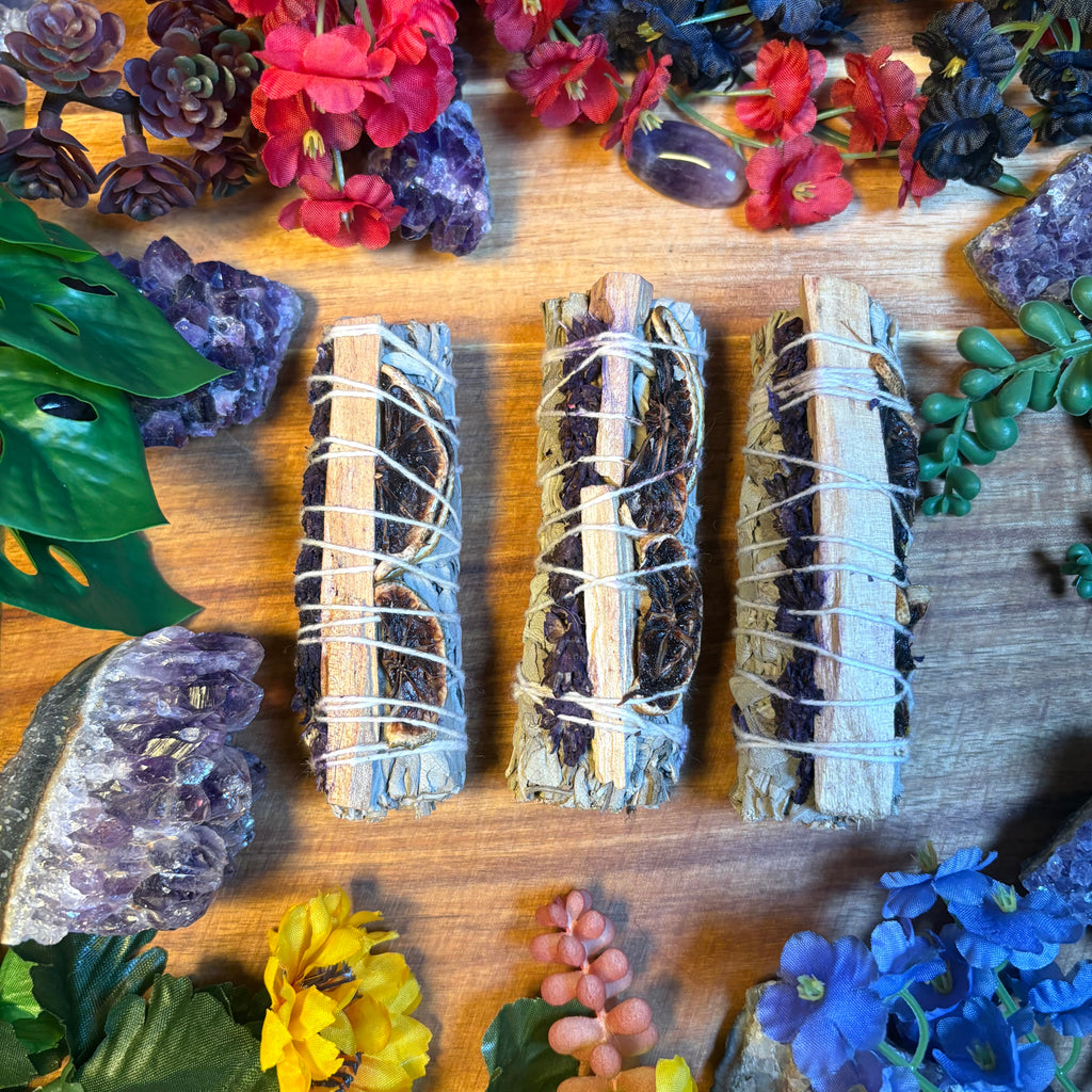 Lavender, Palo Santo, & Lemon Sage Smudge Stick x1
