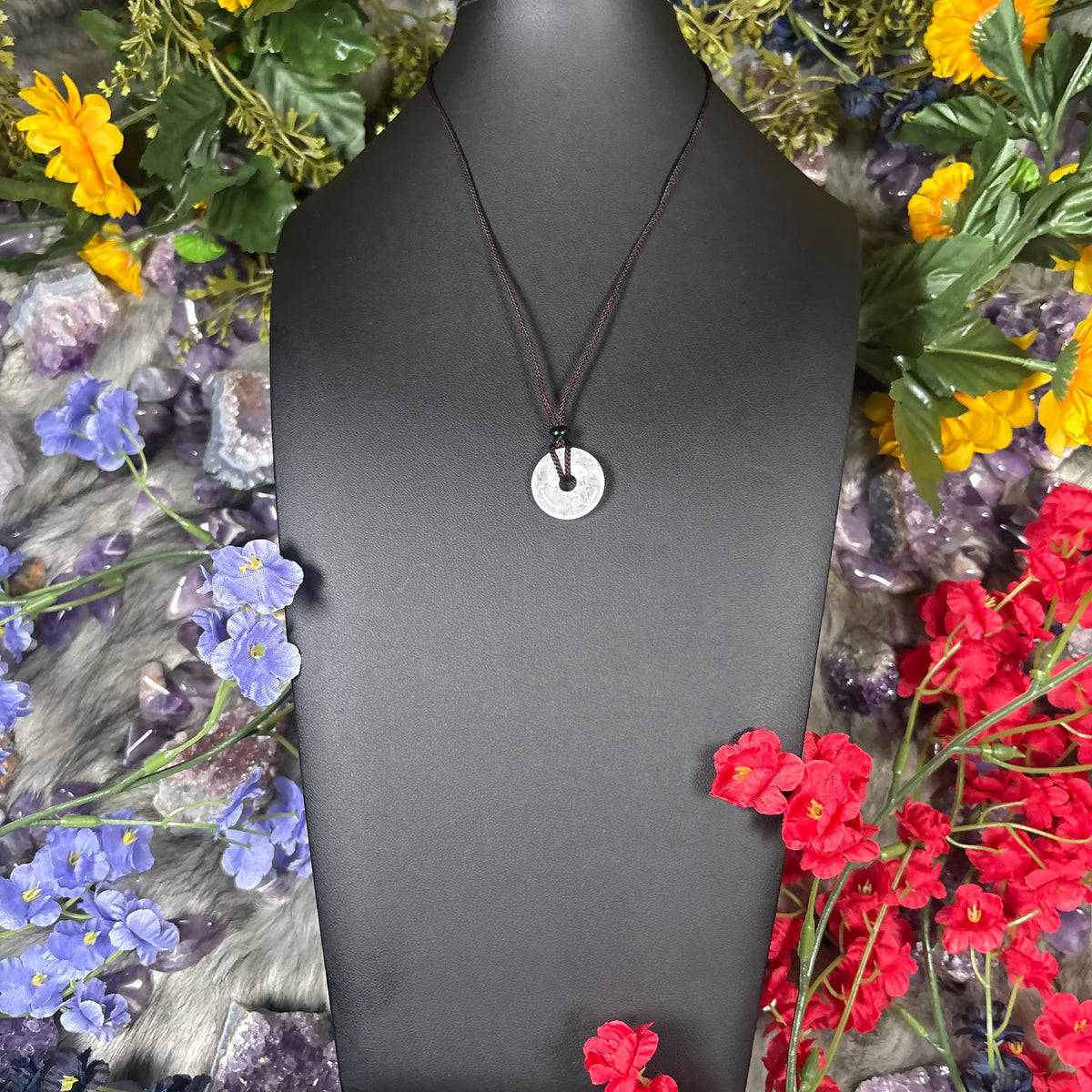 Clear Quartz Eternal Circle Necklace