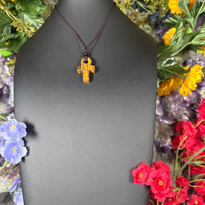 Tiger Eye Ankh Soul Journey Necklace