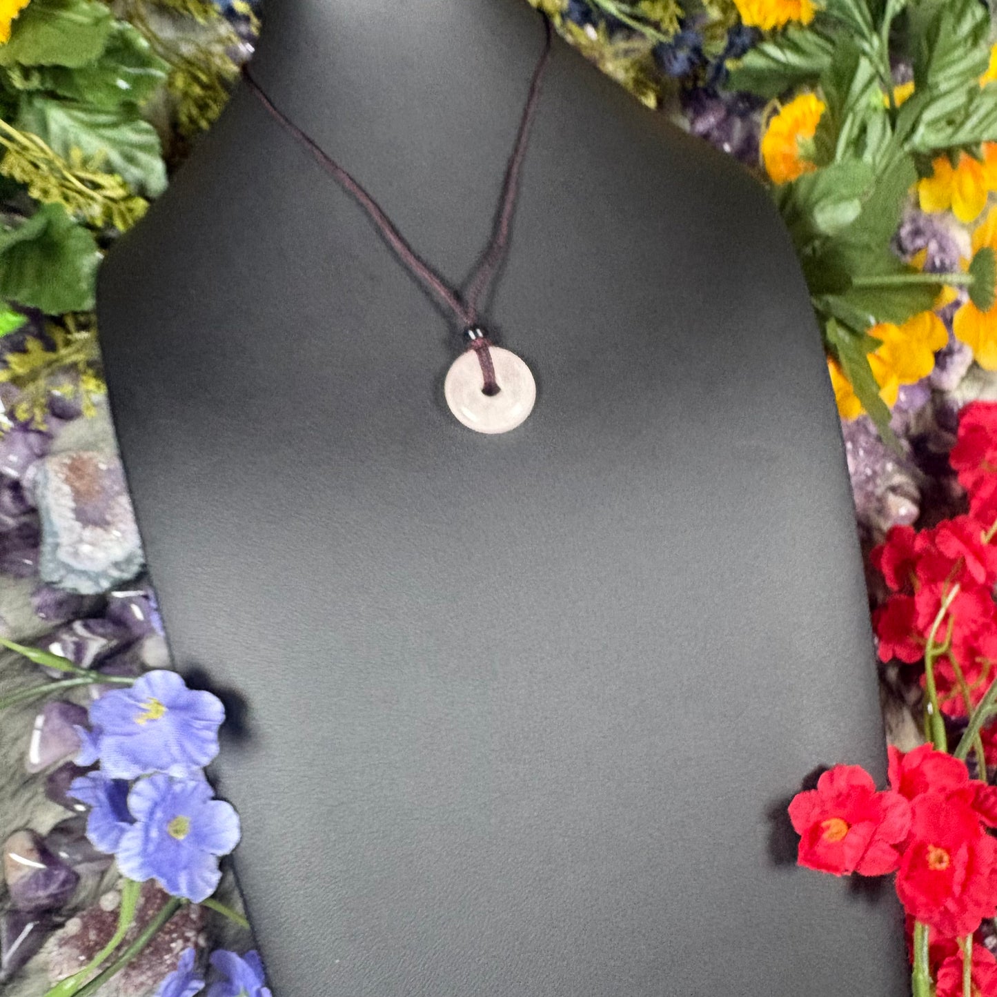 Rose Quartz Eternal Circle Necklace