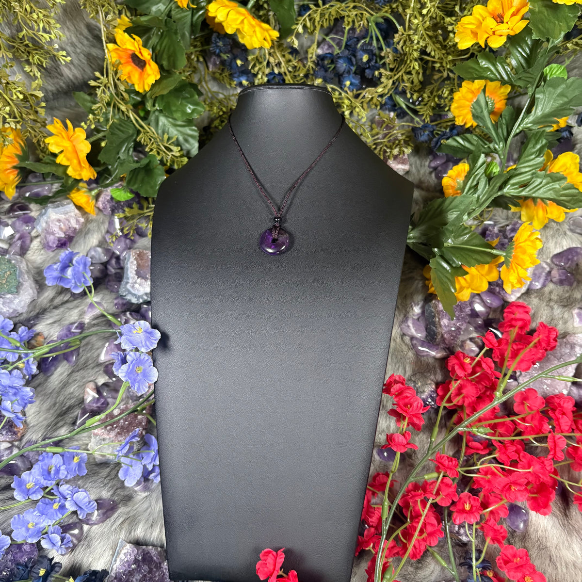 Amethyst Eternal Circle Necklace