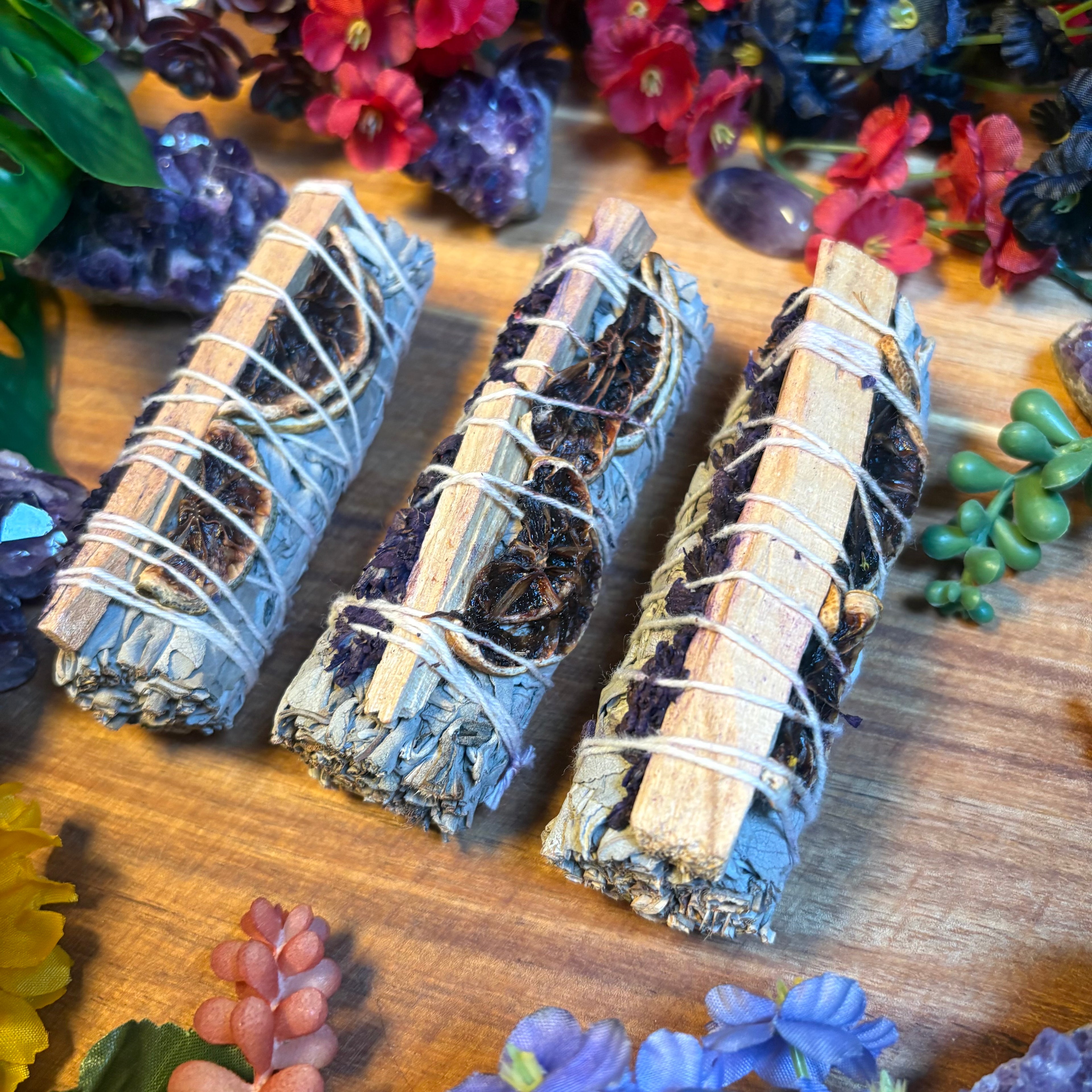 Lavender, Palo Santo, & Lemon Sage Smudge Stick x1