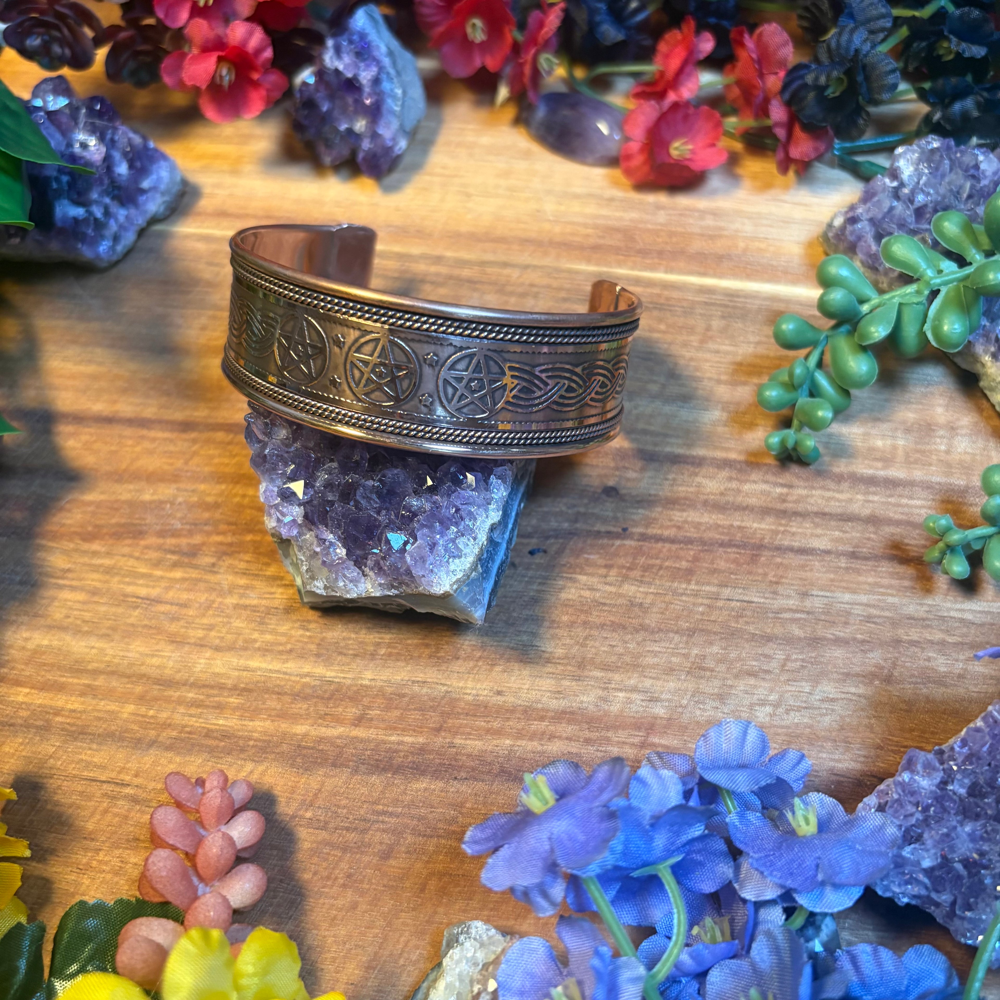 Copper Pentacle Bangle