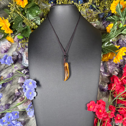 Tiger Eye Guardian Talisman Necklace