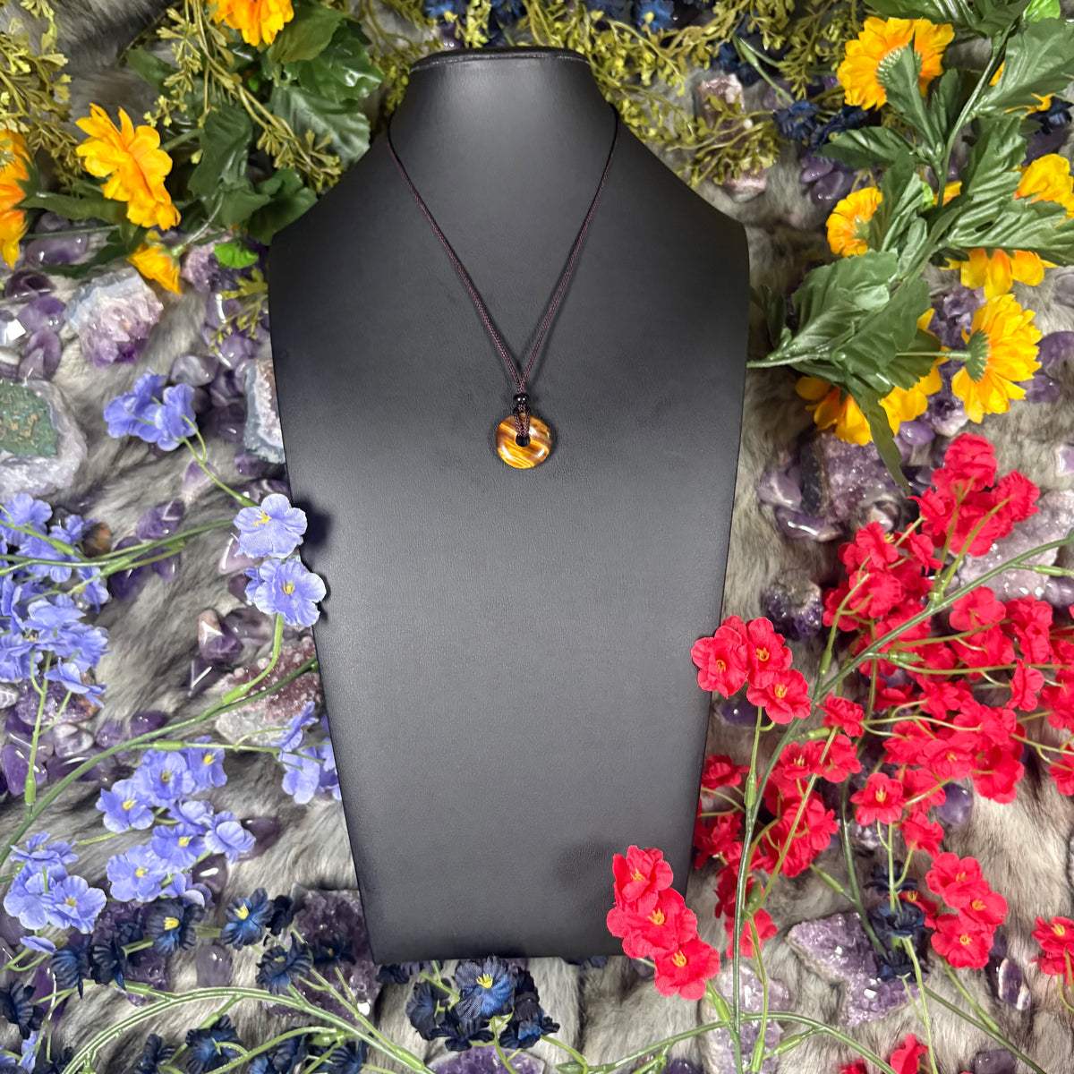 Tiger’s Eye Eternal Circle Necklace