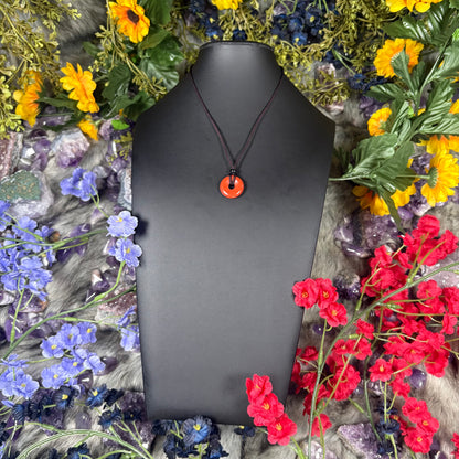 Red Jasper Eternal Circle Necklace