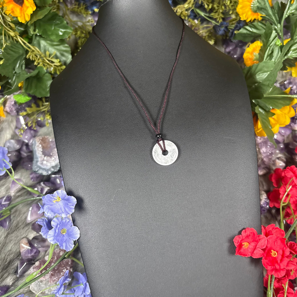 Clear Quartz Eternal Circle Necklace