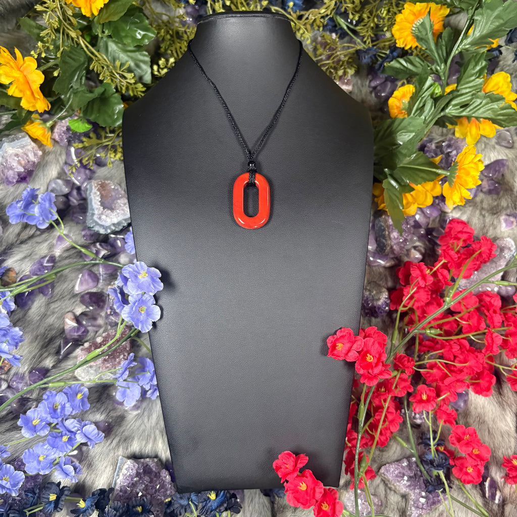 Red Jasper Portal Of Manifestation Crystal Necklace